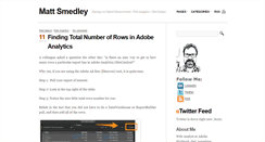 Desktop Screenshot of matt-smedley.com